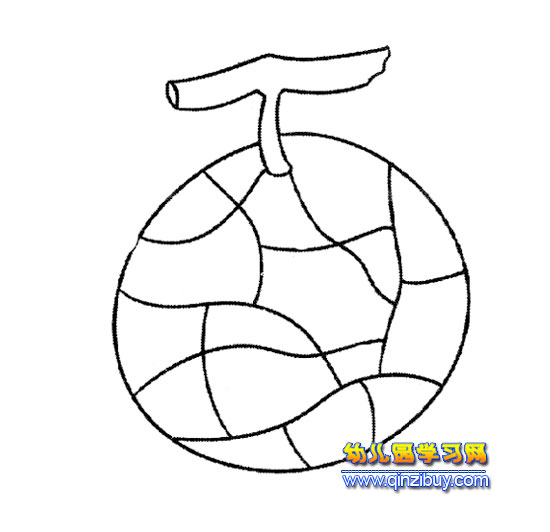 好吃的哈密瓜【简笔画】2-幼儿园教案网