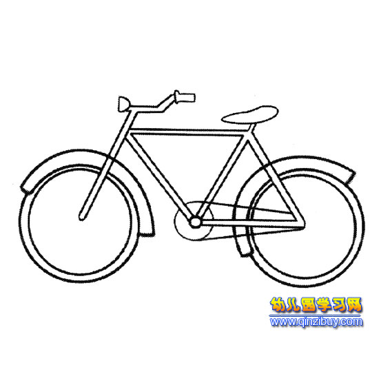 一辆自行车1(简笔画)