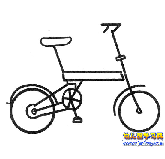 折叠自行车(简笔画)