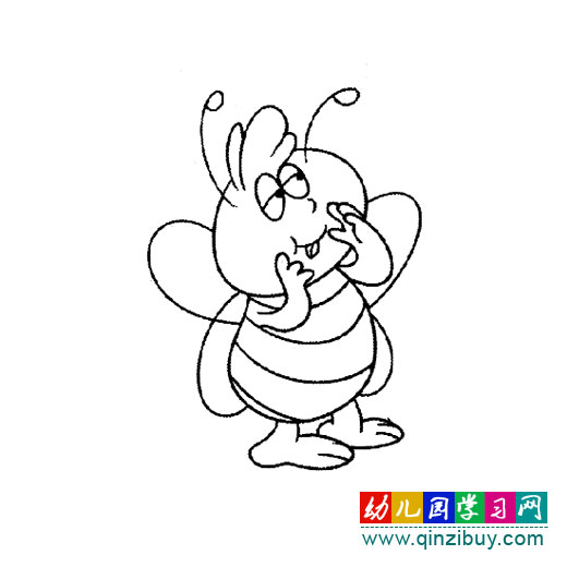 任劳任怨的小蜜蜂1(简笔画)-幼儿园教案网