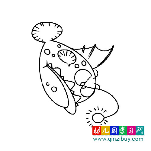 带电灯的鱼(幼儿简笔画)-幼儿园教案网