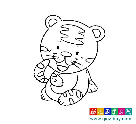 威武的老虎1(简笔画)