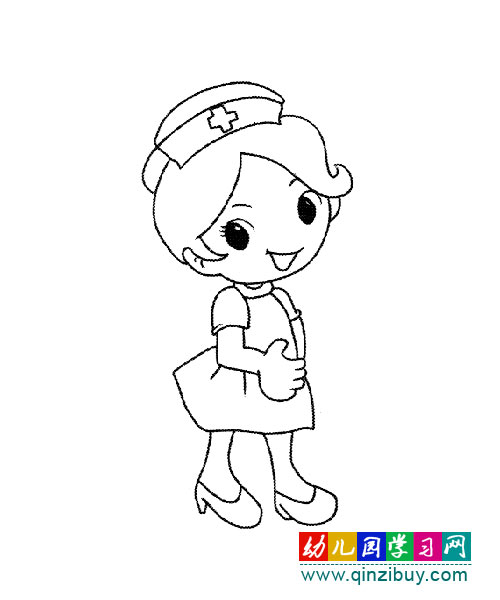 简笔画：可爱的小护士