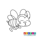 飞舞的小蜜蜂_幼儿简笔画1