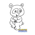 顽皮的熊猫2（简笔画）