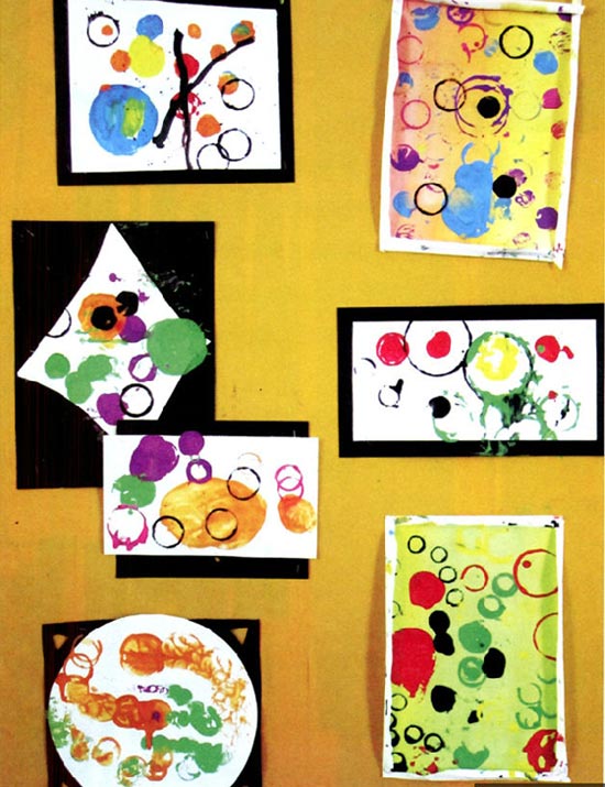 幼儿园小班美术活动设计《物体画》——圆之舞