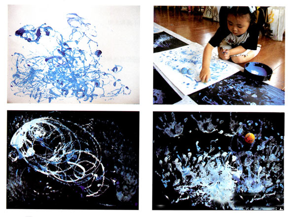 幼儿园小班美术教案彩色画活动：小溪和大海