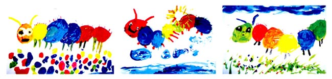 幼儿园中班画画教案设计：胖乎乎的毛毛虫
